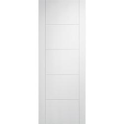 Ladder 5 panel Contemporary White Internal Door (solid core)